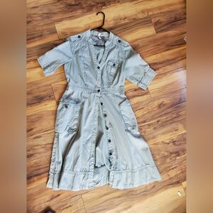 Maeve Sage Green Safari Dress